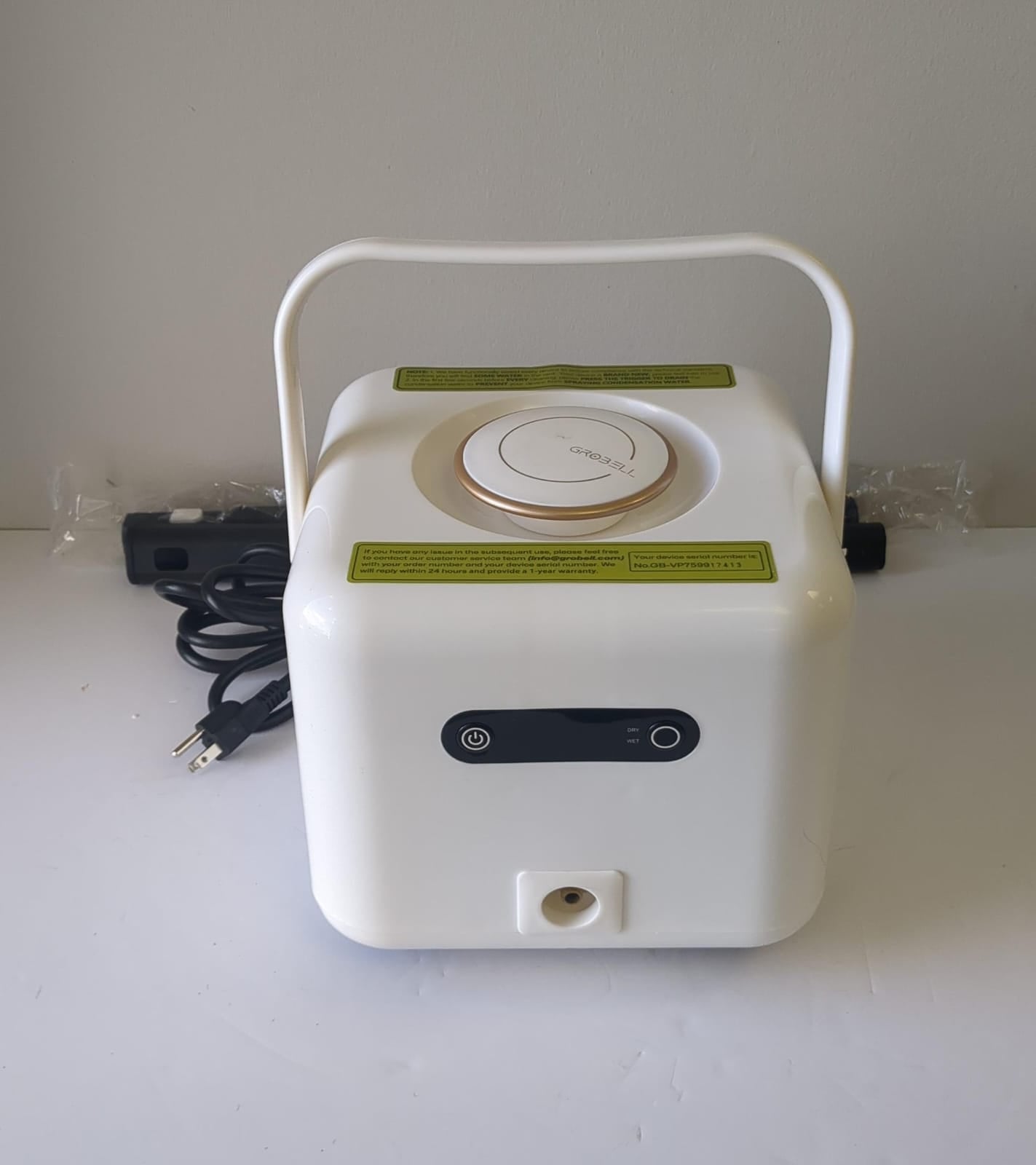 (Excellent) GROBELL Steam Cleaner: Fast 50-Sec Heat-Up Refill Anytime-No Cooling-Detachable Hose