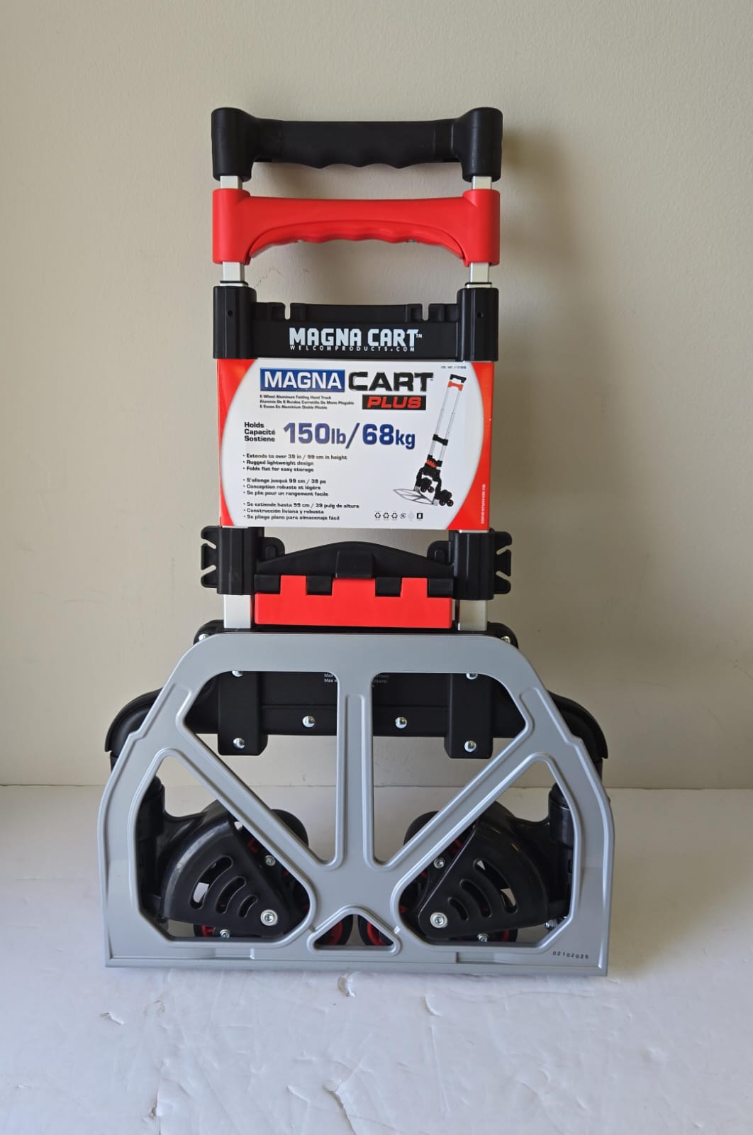 (Brand New) Magna Cart Stair Climbing 6-Wheel Folding Aluminum Hand Truck Dolly Cart with Tote Attachment