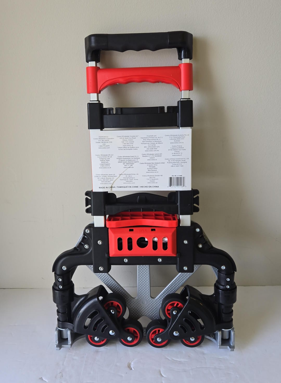 (Brand New) Magna Cart Stair Climbing 6-Wheel Folding Aluminum Hand Truck Dolly Cart with Tote Attachment