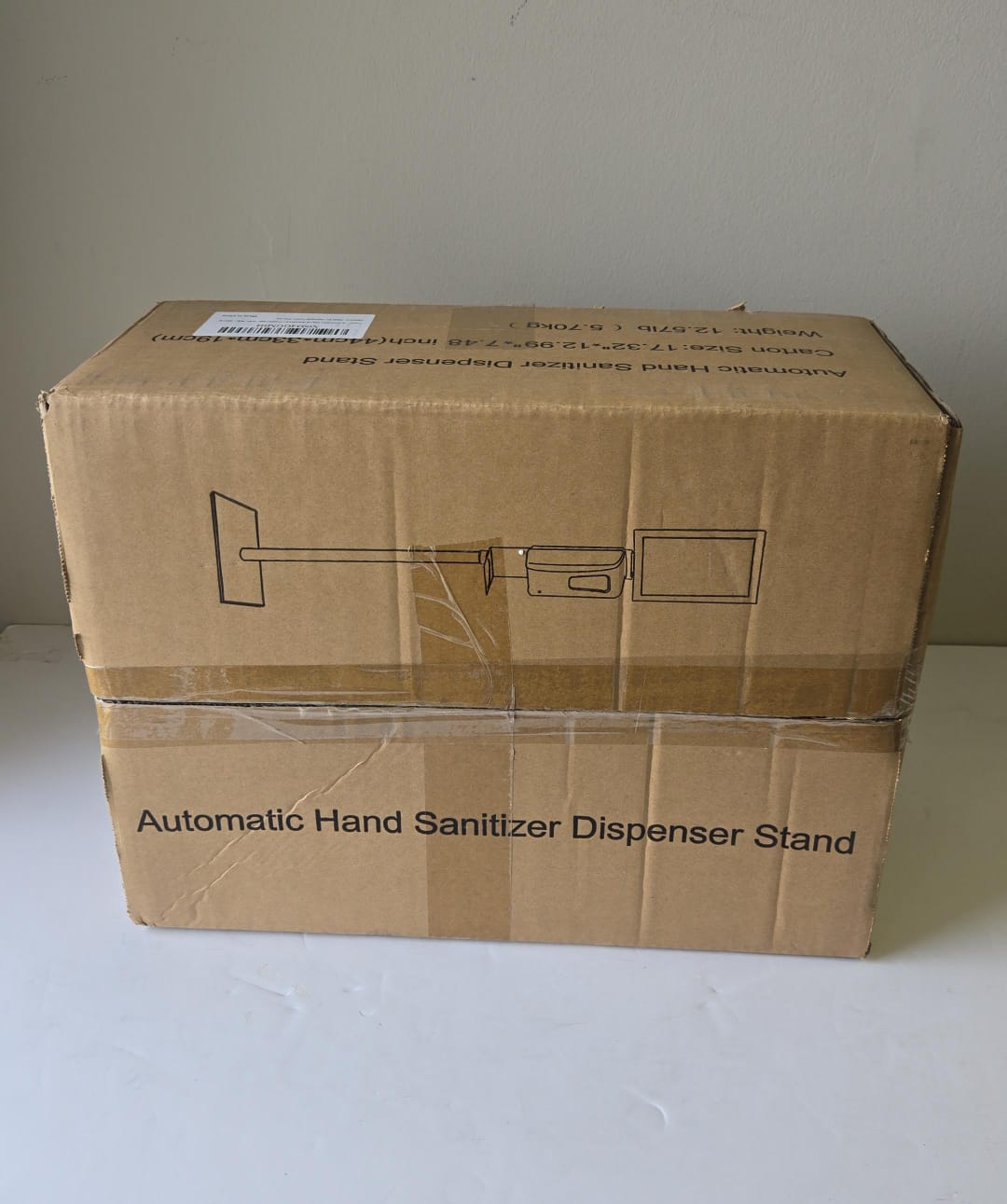 (New Open Box) Automatic Hand Sanitizer Dispenser with Floor Stand, Adjustable Induction Soap Dispenser,