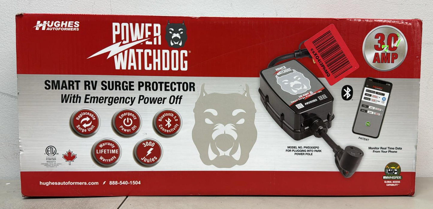 (New Open Box) Hughes Auto PWD30-EPO 30 AMP SURGE PROTECTOR WITH EPO