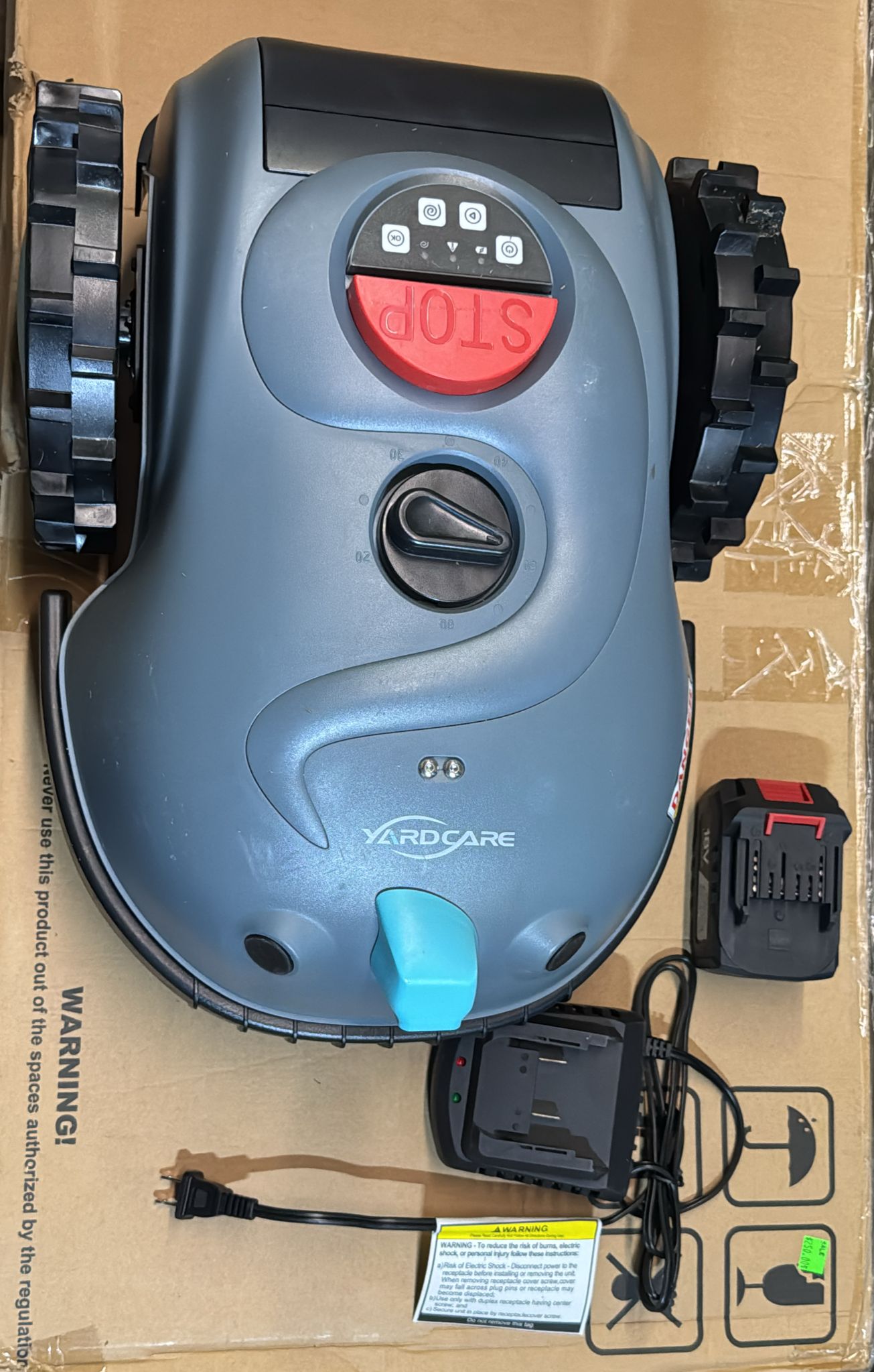 (New Open Box) YARDCARE V100 Robotic Lawn Mower | Visual Navigation • Obstacle Avoidance