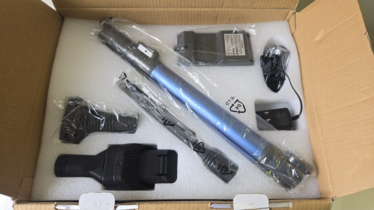 (New Open Box) HONITURE Cordless Vacuum Cleaner, 450W 38Kpa Powerful Stick Vacuum with Detachable Battery, S12