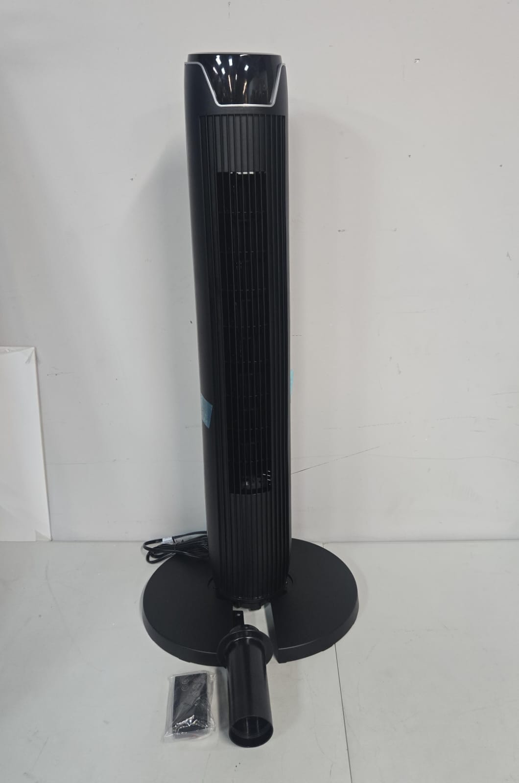 (New Open Box) Senville 42" Oscillating Tower Fan for Bedroom, Remote, Bladeless, Quiet, 3 Modes, 7-Hour Timer, LED Display, Black
