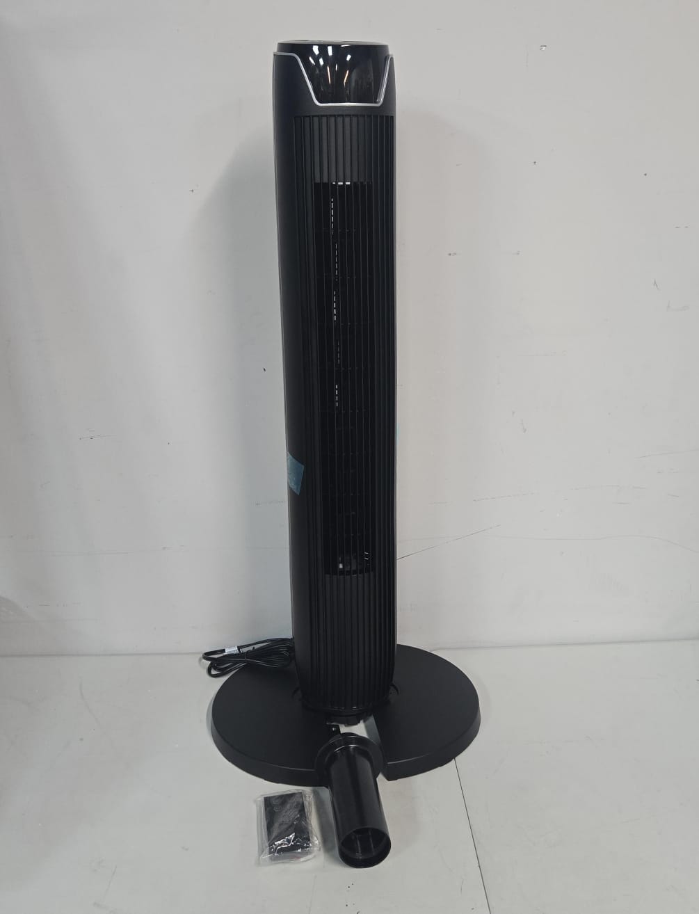 (New Open Box) Senville 42" Oscillating Tower Fan for Bedroom, Remote, Bladeless, Quiet, 3 Modes, 7-Hour Timer, LED Display, Black