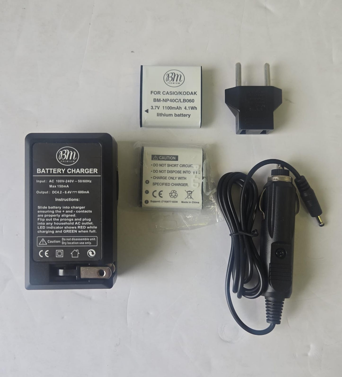 (Excellent) BM Premium 2 Pack of LB-060 Batteries and Battery Charger