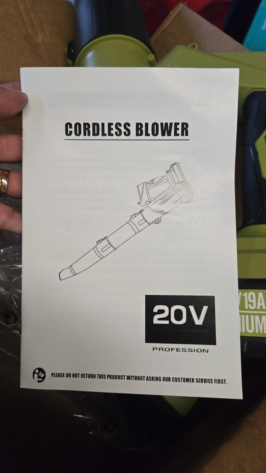 (Brand New) Akobr Cordless Leaf Blower, 540CFM/170MPH Electric Leaf Blower