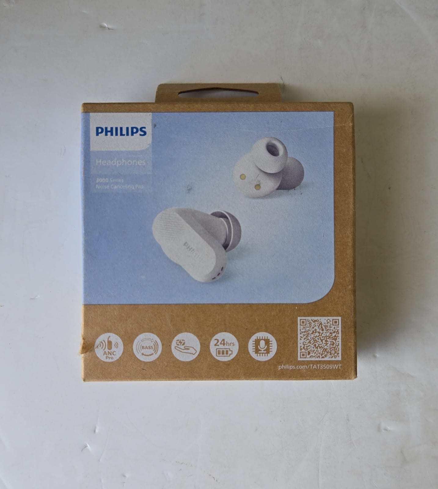 (Brand New) PHILIPS True Wireless In-Ear Noise Cancelling Bluetooth Headphones (white)