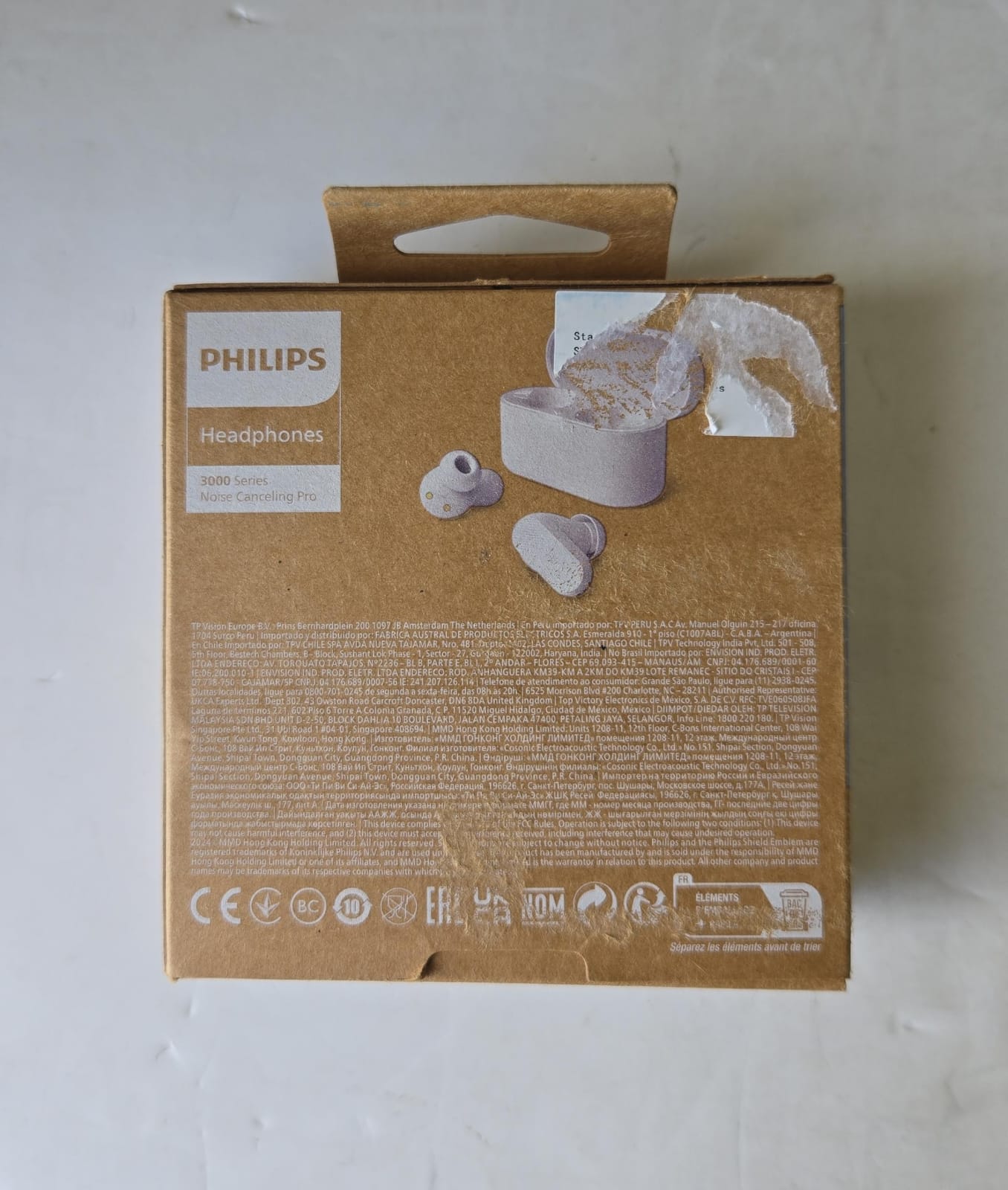 (Brand New) PHILIPS True Wireless In-Ear Noise Cancelling Bluetooth Headphones (white)