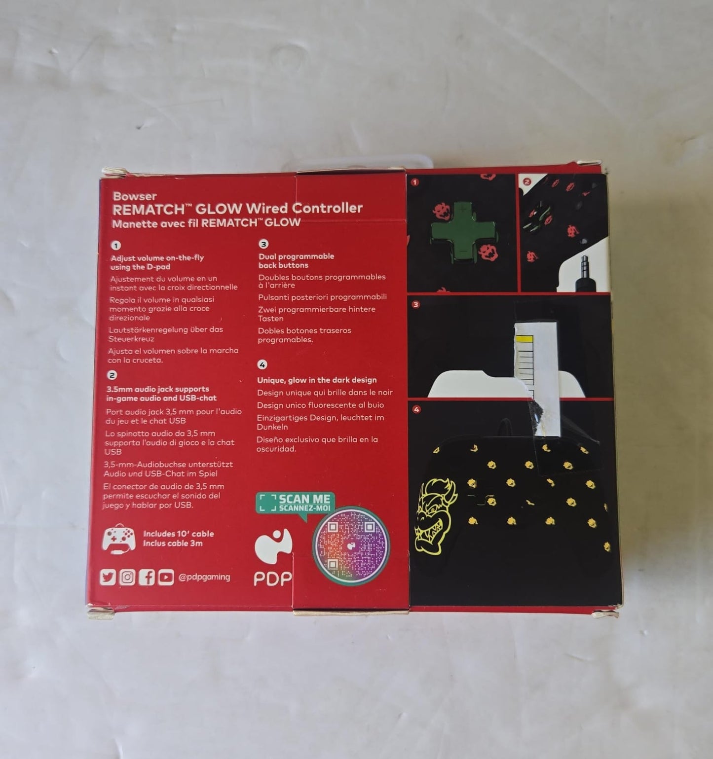 (Brand New) PDP REMATCH Wired Controller Bowser Nintendo Switch