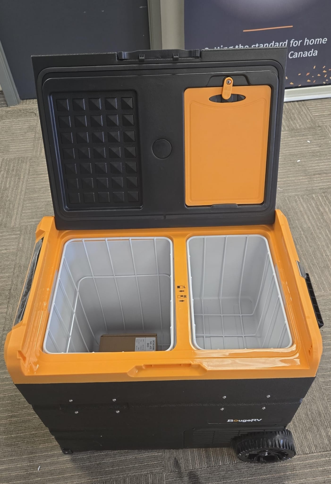 (Excellent) BougeRV CR55 Dual Zone 59Qt (55L) Portable Fridge Freezer | 12V/24V • Car/Truck/RV