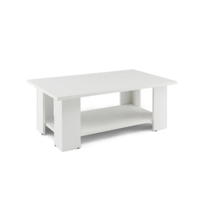 (New Open Box) Coffee Table 2-Tier Modern Center Cocktail Table W/Storage Shelf for Living Room