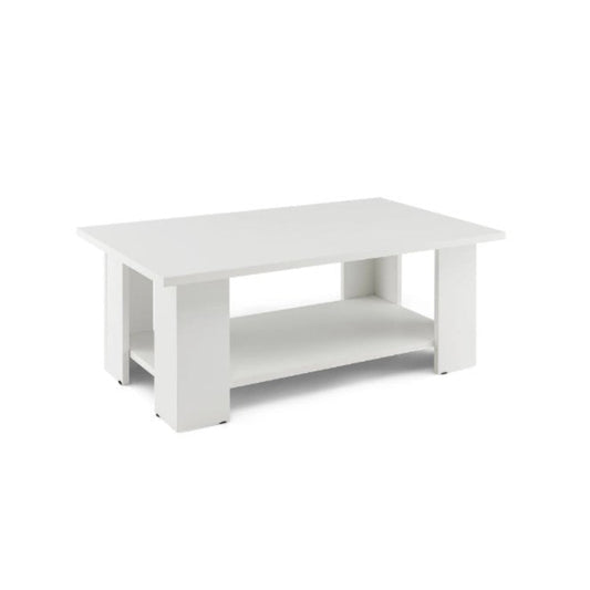 (New Open Box) Coffee Table 2-Tier Modern Center Cocktail Table W/Storage Shelf for Living Room