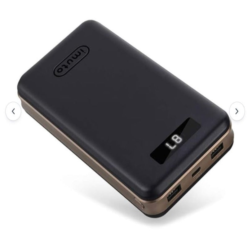 Refurbished (Good) imuto Power Bank PD 45W, 27000mAh Portable Charger Quick Charge USB C 3-Port Power Delivery