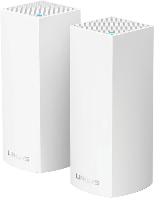 Open Box Linksys Velop Tri-Band AC4400 Whole Home WiFi Mesh System, 2-Pack (Coverage up to 4000 sq. ft)