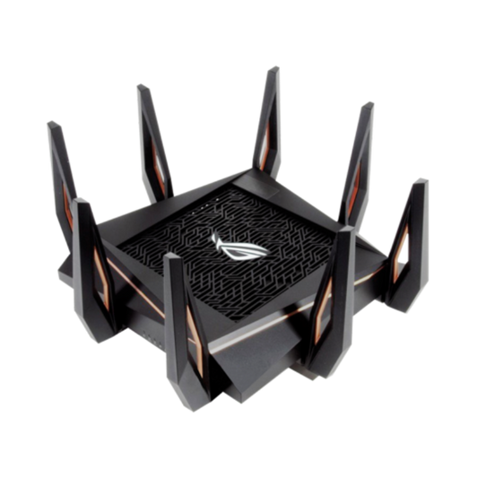 ASUS ROG Rapture WiFi 6 Wireless Gaming Router (GT-AX11000) - Tri-Band 10 Gigabit, 1.8GHz Quad-Core CPU, WTFast, 2.5G Port, AiMesh Compatible, Included Lifetime Internet Security, Aura RGB