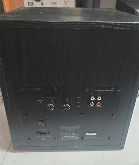 Edifier T5 Powered Subwoofer - 70w RMS Active Woofer with 8 inch Driver and Low Pass Filter