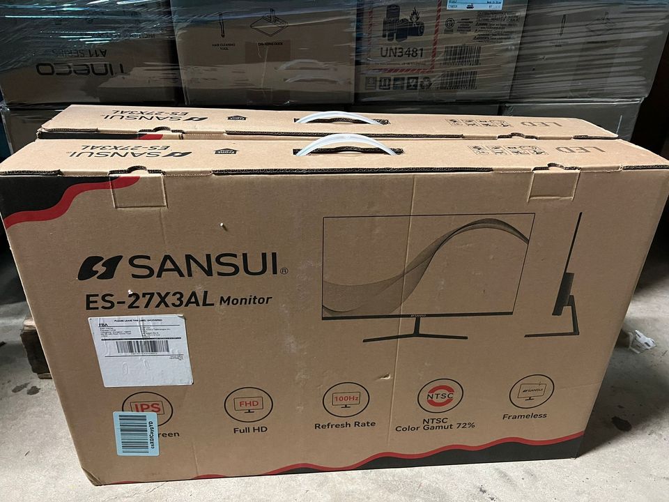 SANSUI Monitor 27 inch 100Hz IPS 1080P Computer Monitor HDMI VGA