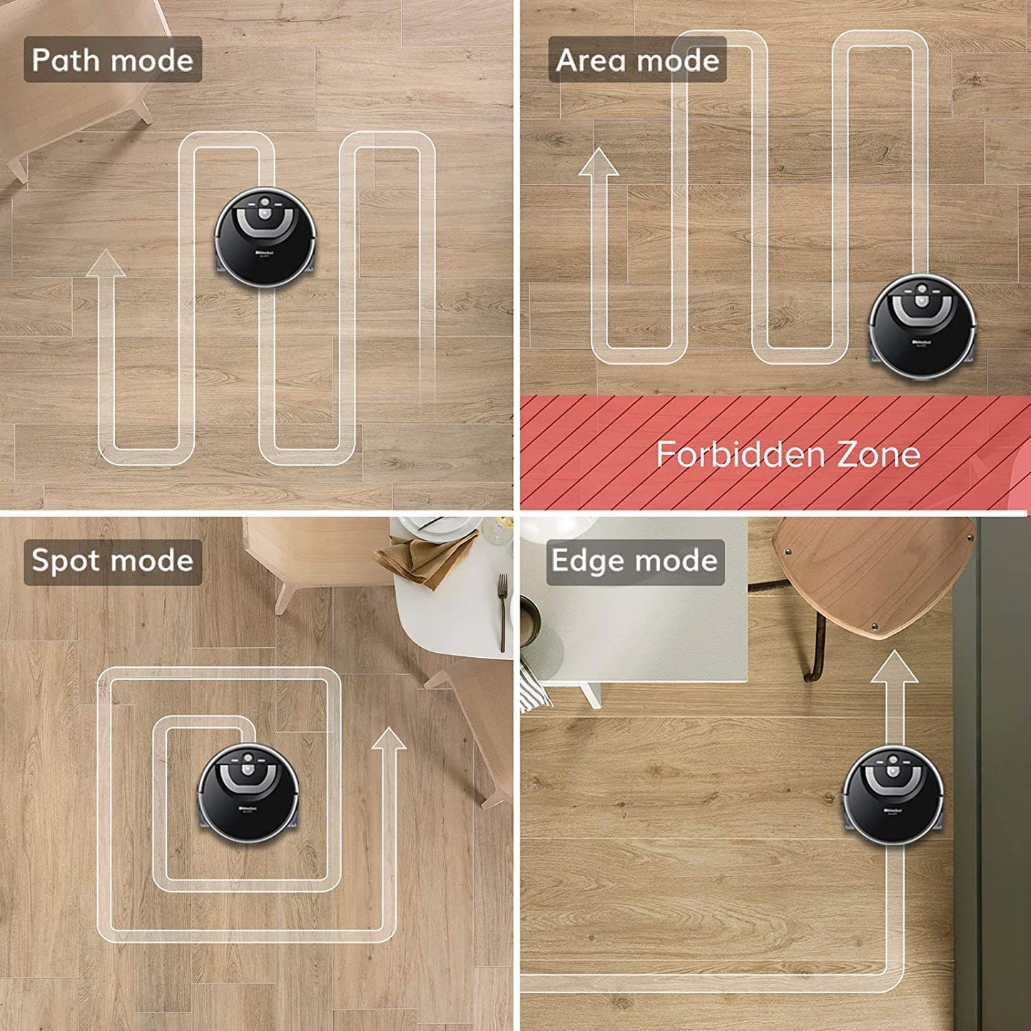 ILIFE W400s ShineRobot Autonomous Zig Zag Path Floor Mopping Wet Scrubbing Robot with 4 Cleaning Methods and XL Water Tank for Hard Floors