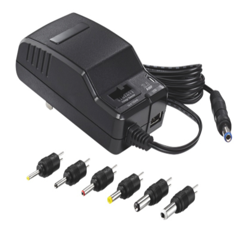 Open Box_Insignia Multi Voltage Ac Adapter 4.9 ft (NS-AC1200-C ...