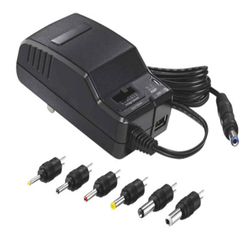 Open Box_Insignia Multi Voltage Ac Adapter 4.9 ft (NS-AC1200-C)