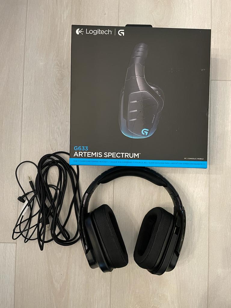 Logitech G633 Gaming Headset with Microphone 981 000586 Black